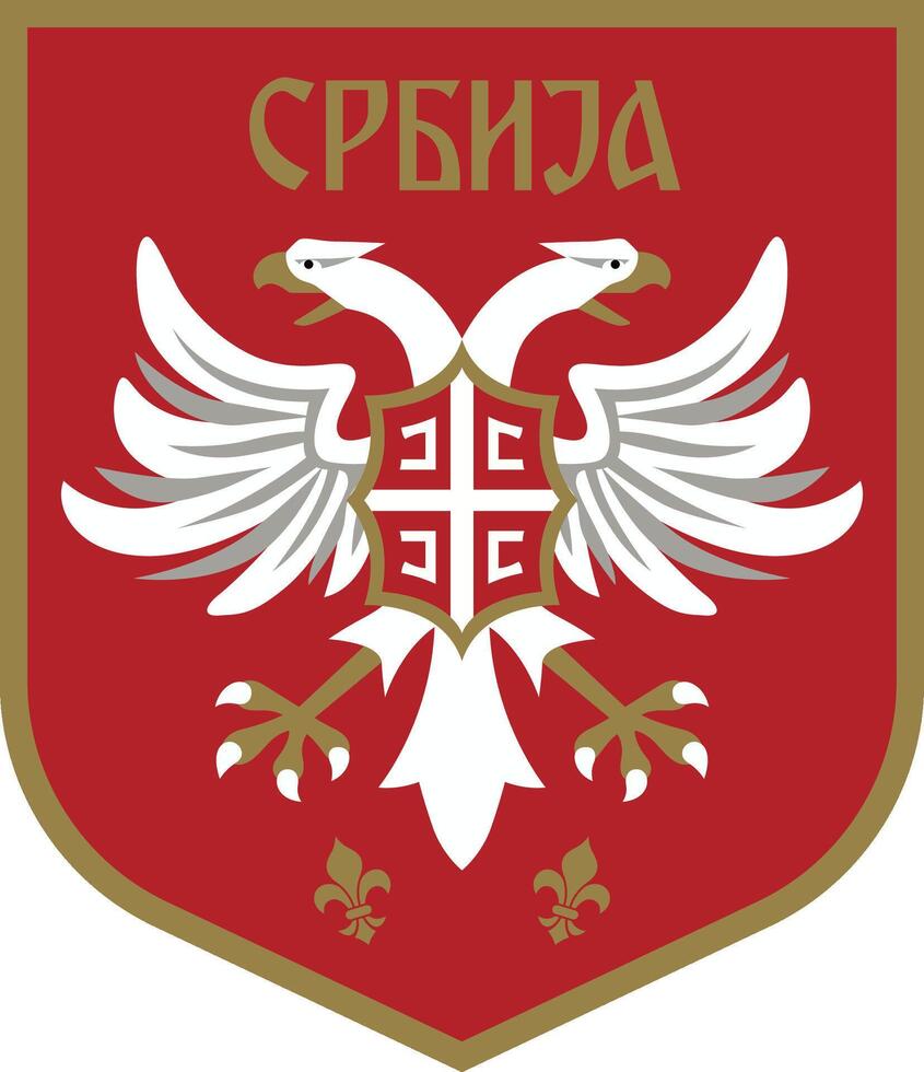 The logo of the national football team of Serbia vector