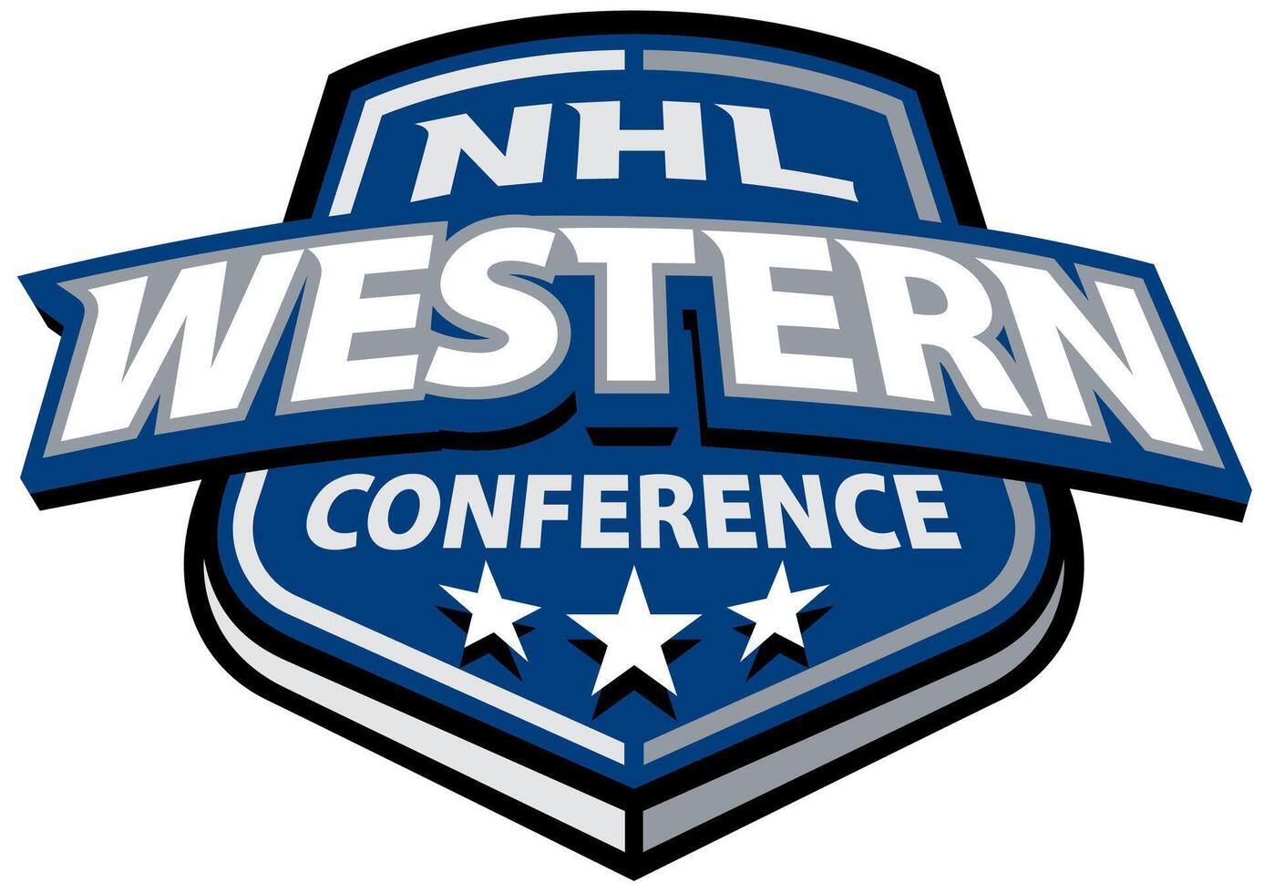logo de el nhl occidental conferencia vector