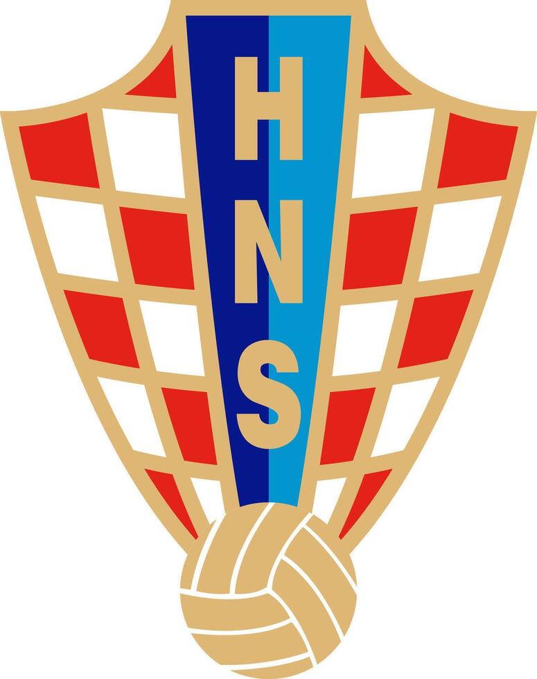 The logo of the national football team of Croatia vector