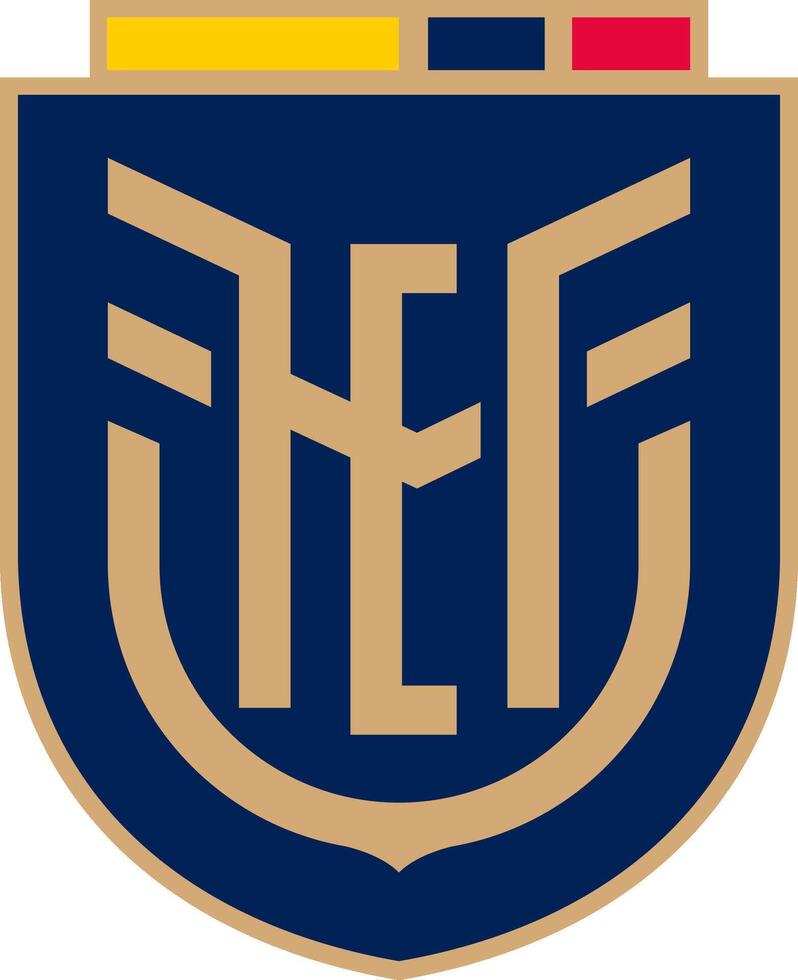 The logo of the national football team of Ecuador vector