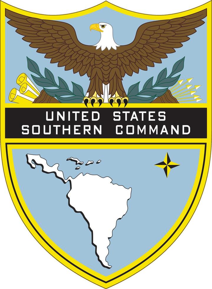 emblema de unido estados del Sur mando vector