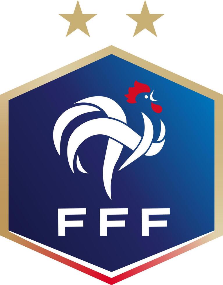 el logo de el francés fútbol americano federación vector
