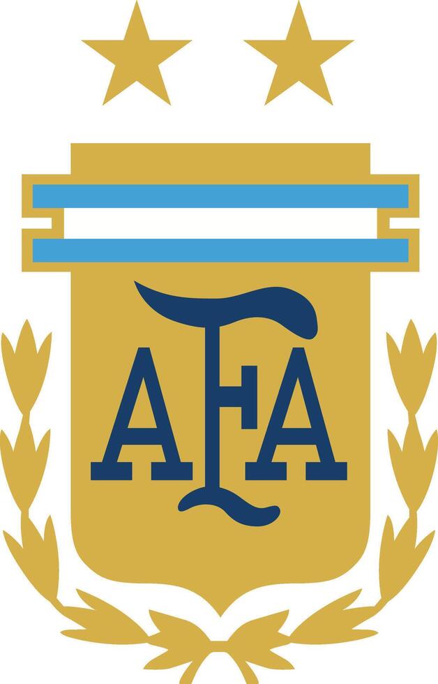 The logo of the national football team of Argentina vector