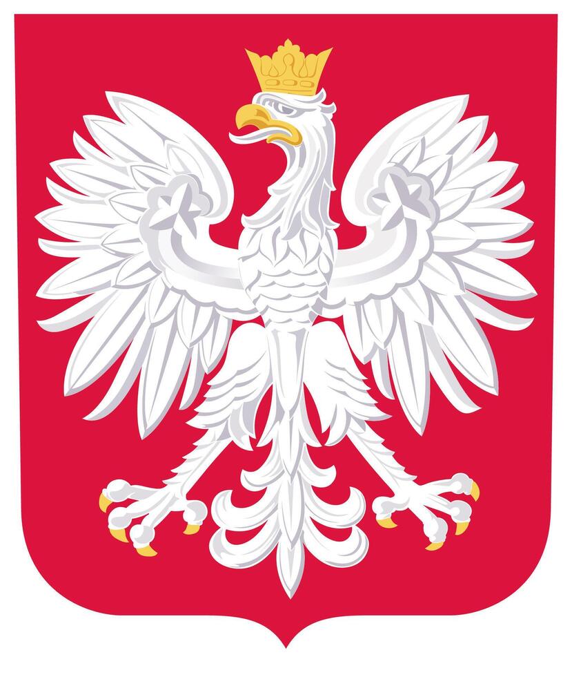 The logo of the national football team of Poland vector