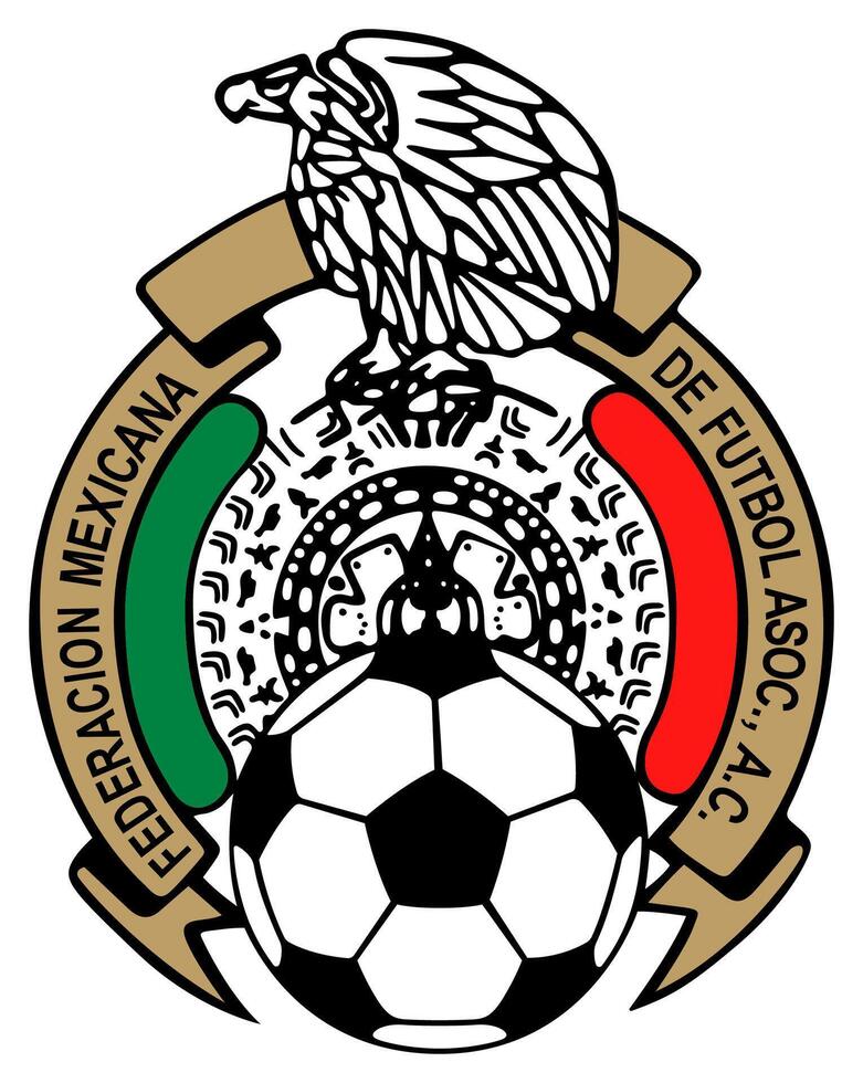 el logo de el mexicano fútbol americano federación y nacional fútbol americano equipo vector