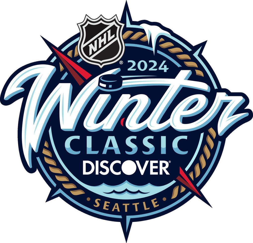 logo de el nhl 2024 invierno clásico vector