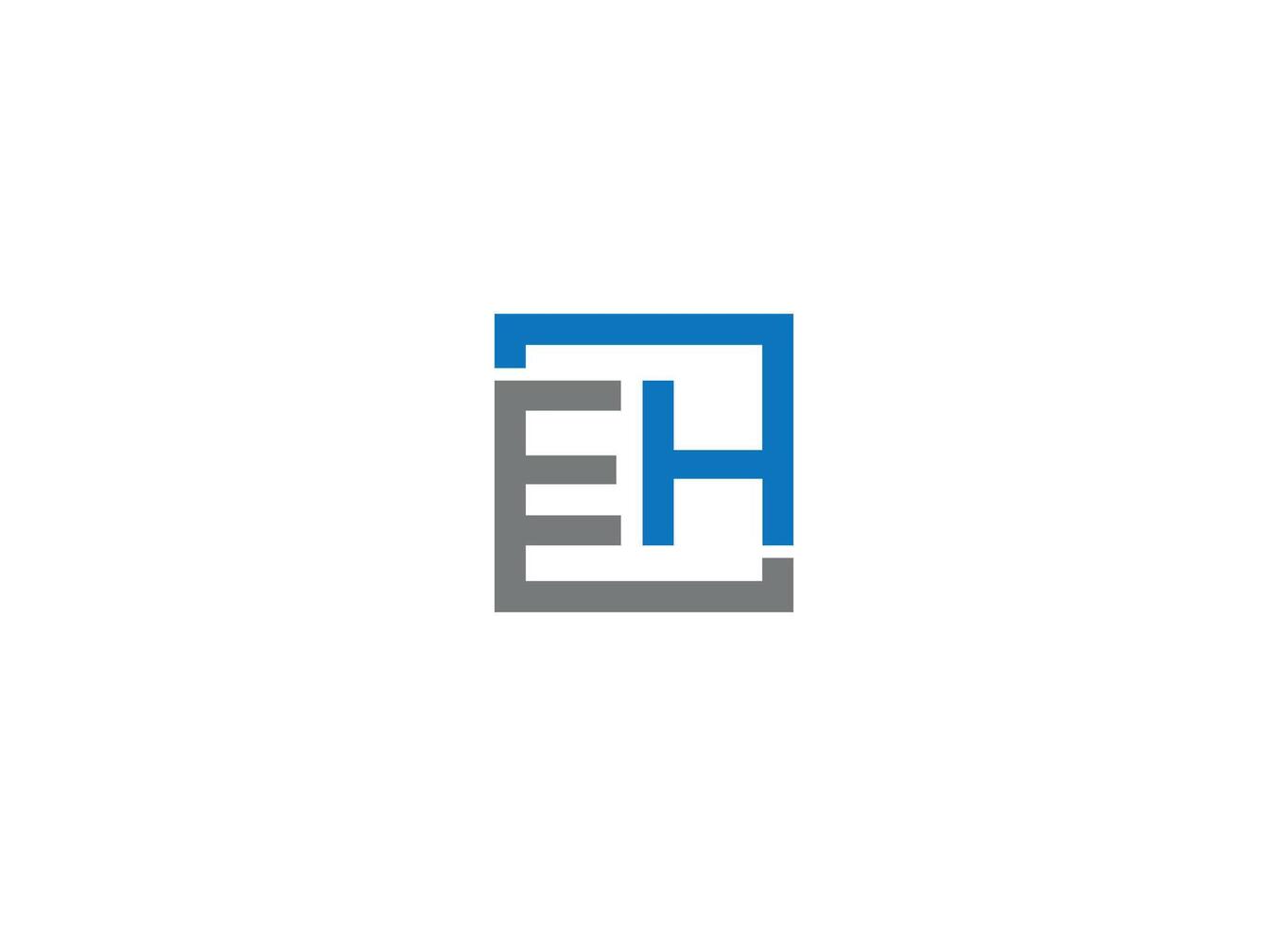 eh creative modern logo design icon template vector