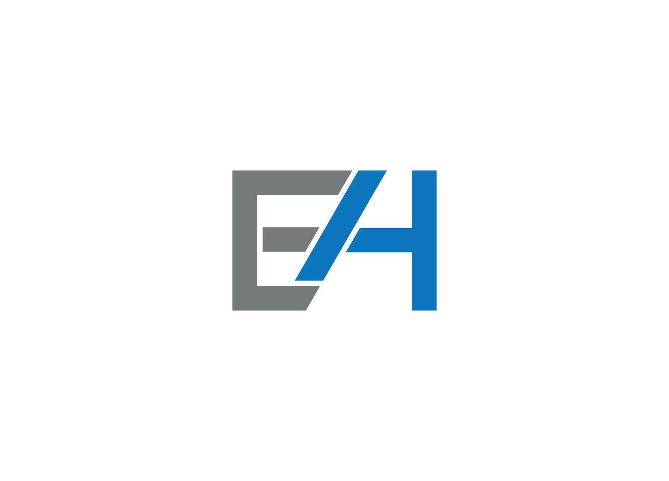 eh creative modern logo design icon template vector