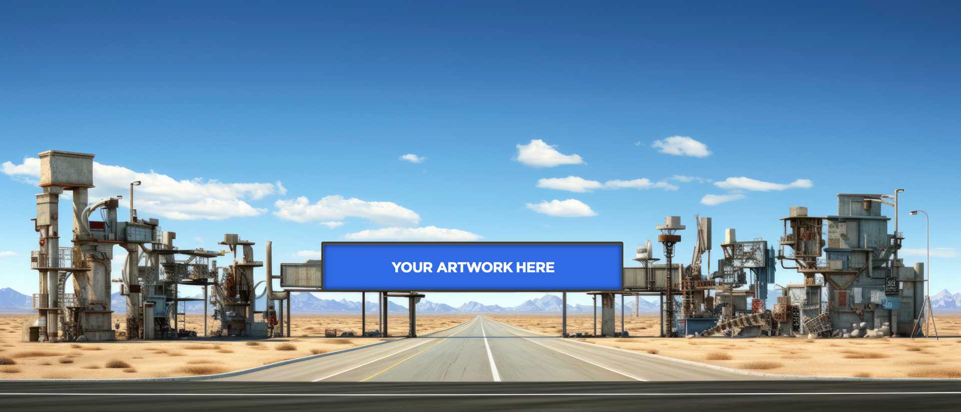 a digital screen mockup on a Desart psd