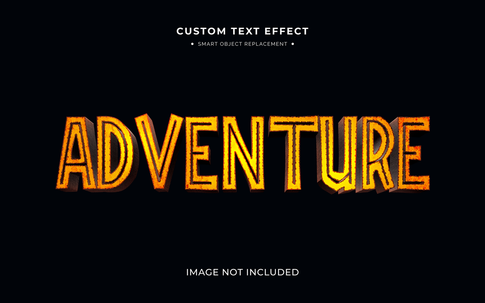 Movie and game 3d text style effect psd