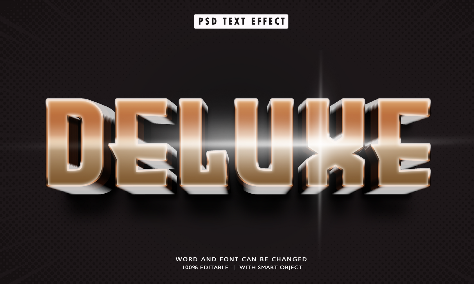 Deluxe 3D Editable Text Effects psd