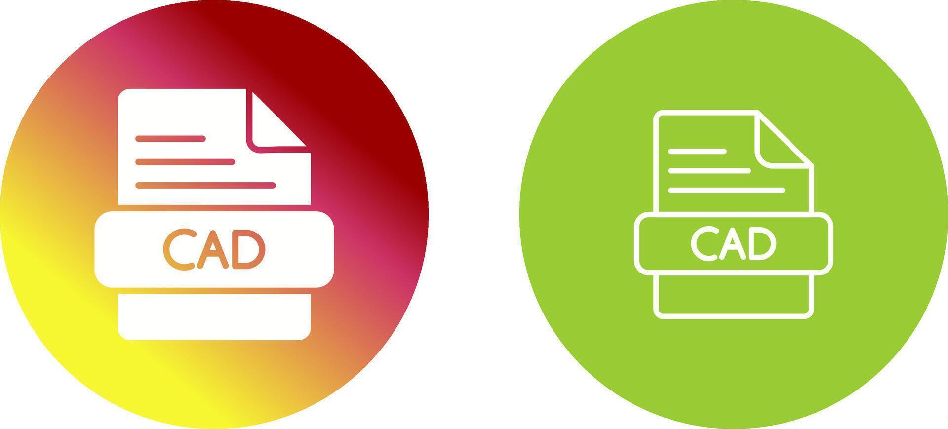 CAD Icon Design vector