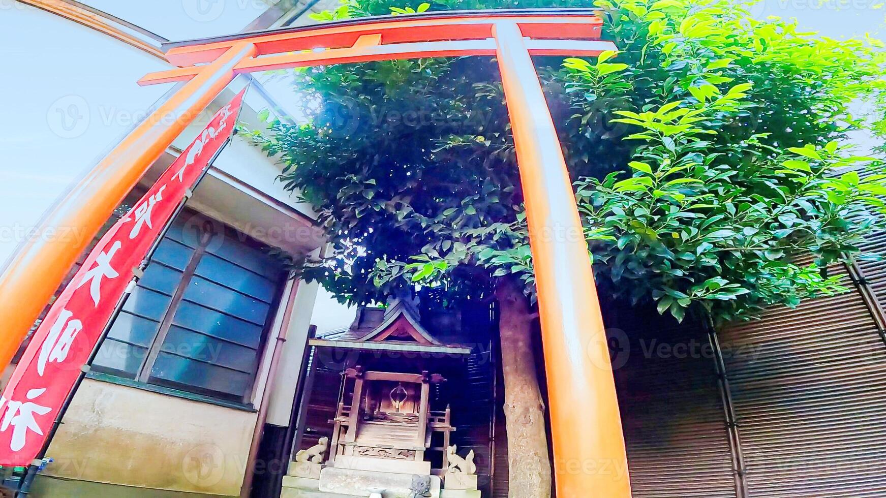 A temple in a hidden location. A temple in Hatsudai, Shibuya Ward, Tokyo, Japan. This is a separate temple of Rurizan Yakuoin Ioji Temple photo