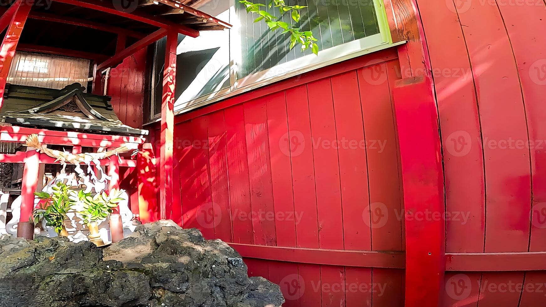 Hatsudai Shusse Inari Daimyojin, a shrine located in Hatsudai, Shibuya-ku, Tokyo, Japan It is located up a hill, in a residential area, next to the Hatsudai Children's Amusement Park. photo