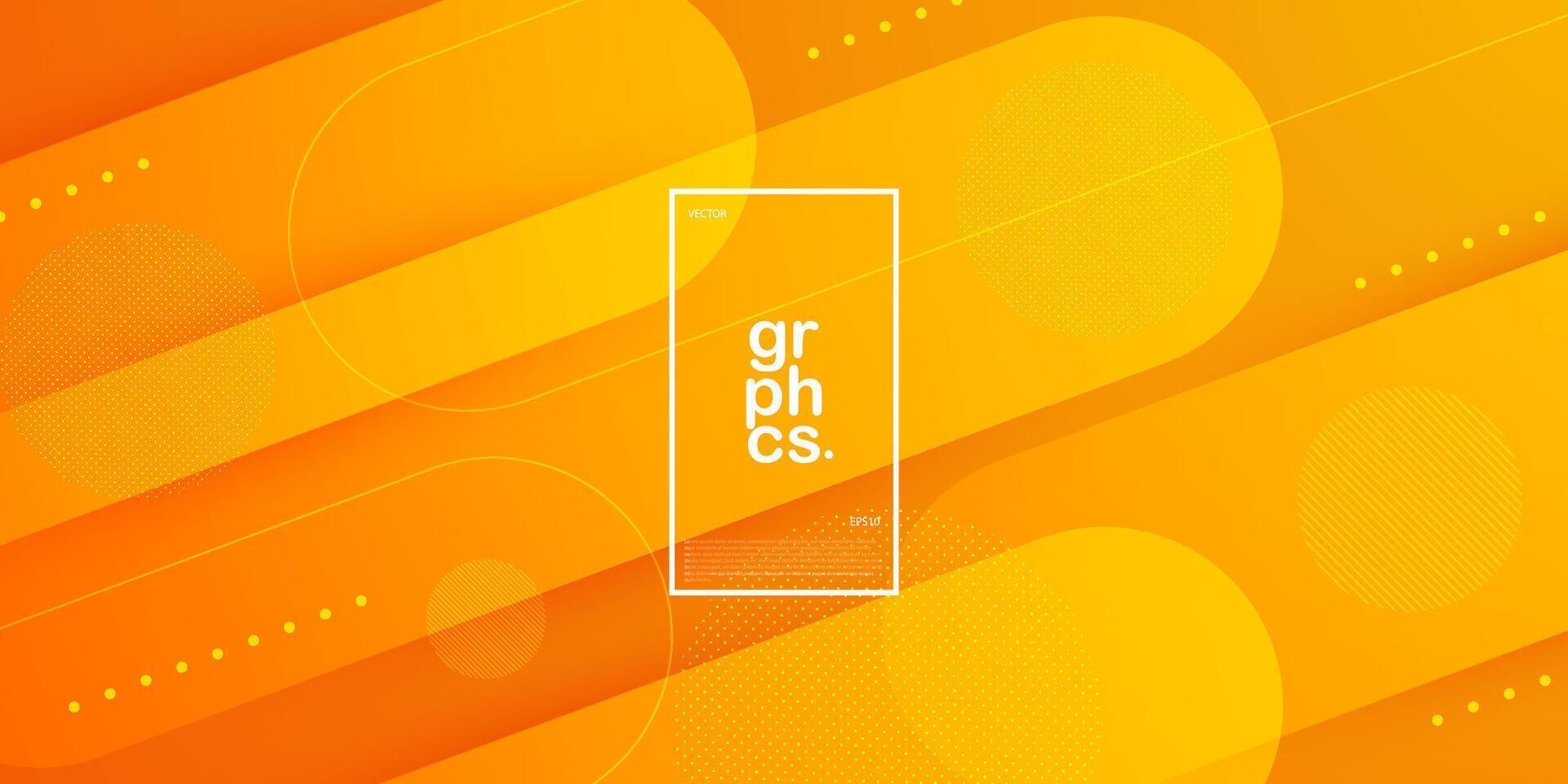 Dynamic orange background with simple overlap shapes. Colorful orange design. Cool and modern with geometric concept. Eps10 vector