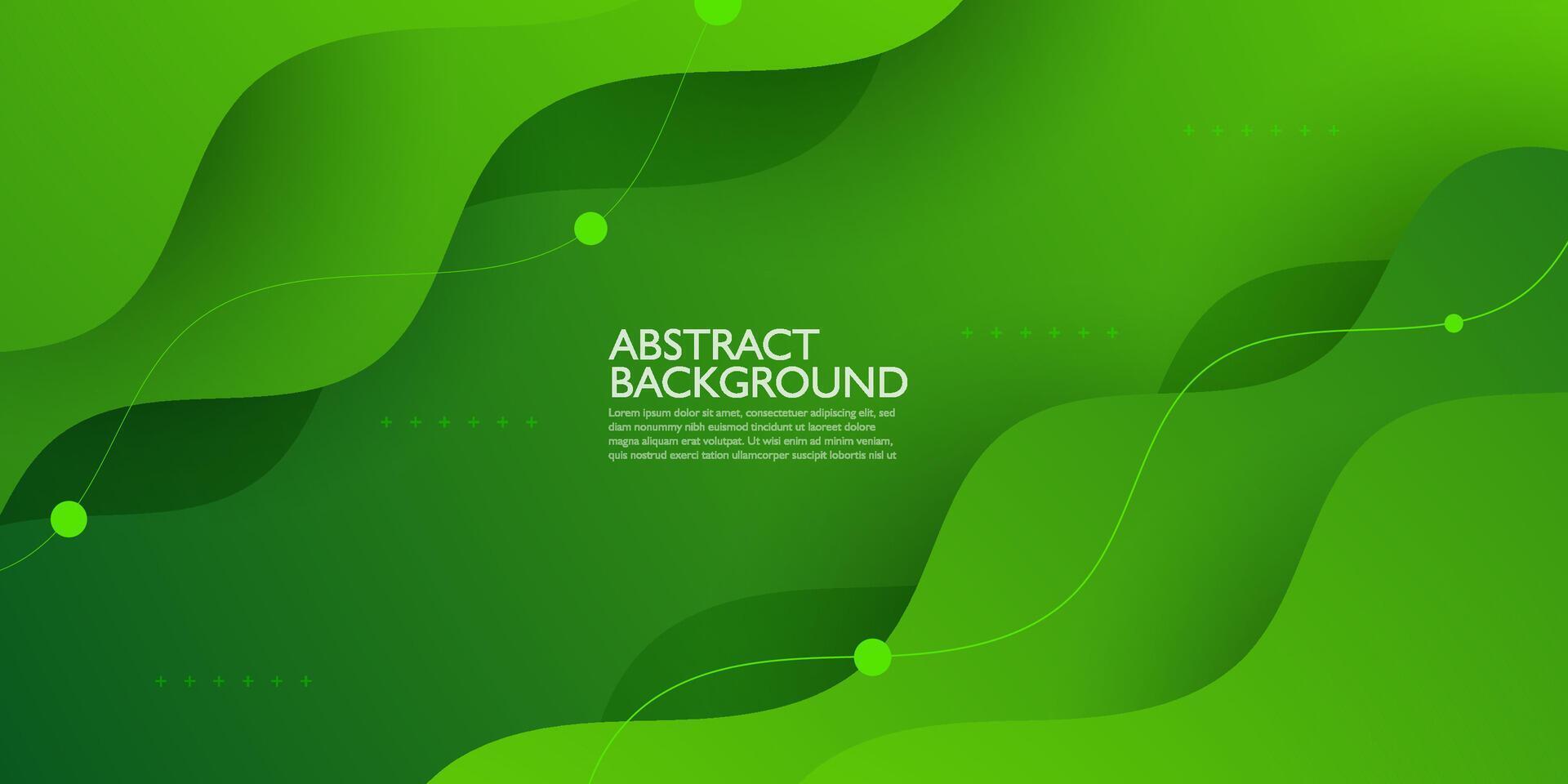 Colorful abstract background with green wave design for banner cover book flayer and other element graphic design. Eps10 vector