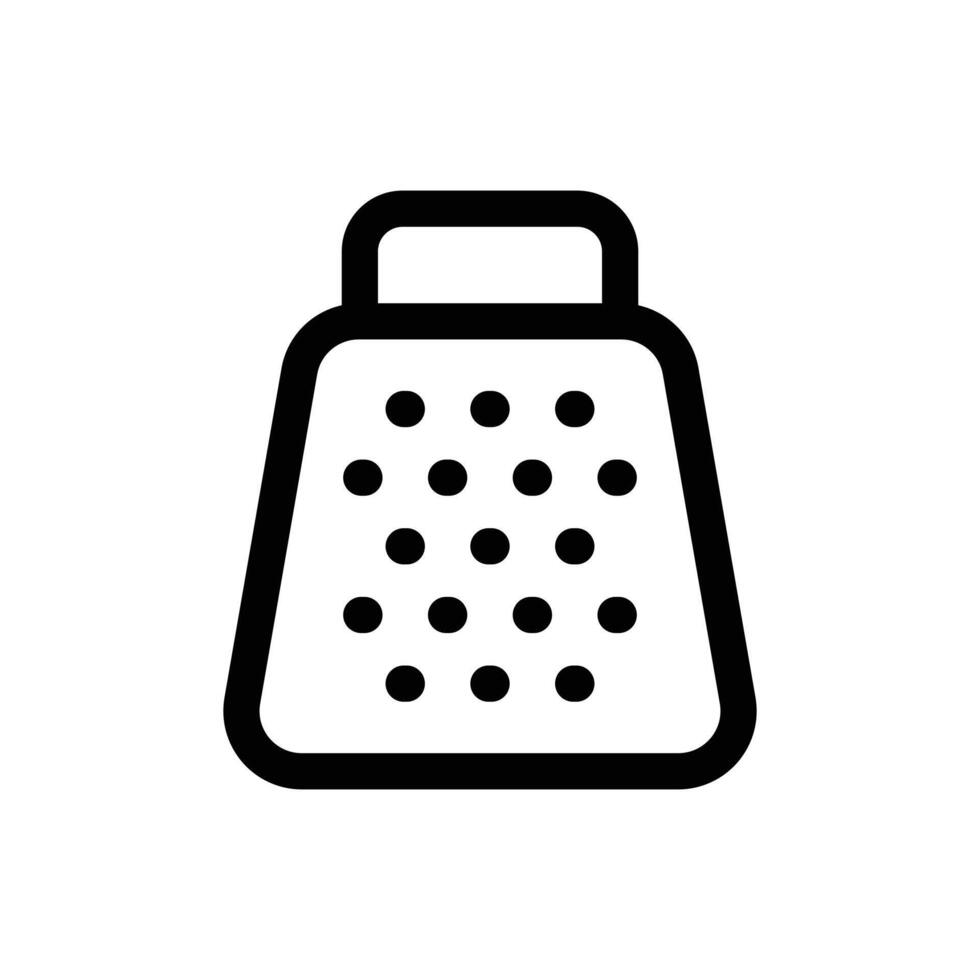 Simple Grater icon. The icon can be used for websites, print templates, presentation templates, illustrations, etc vector