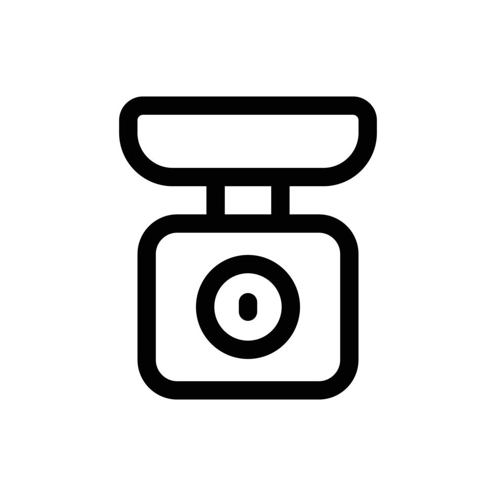 Simple Kitchen Scale icon. The icon can be used for websites, print templates, presentation templates, illustrations, etc vector