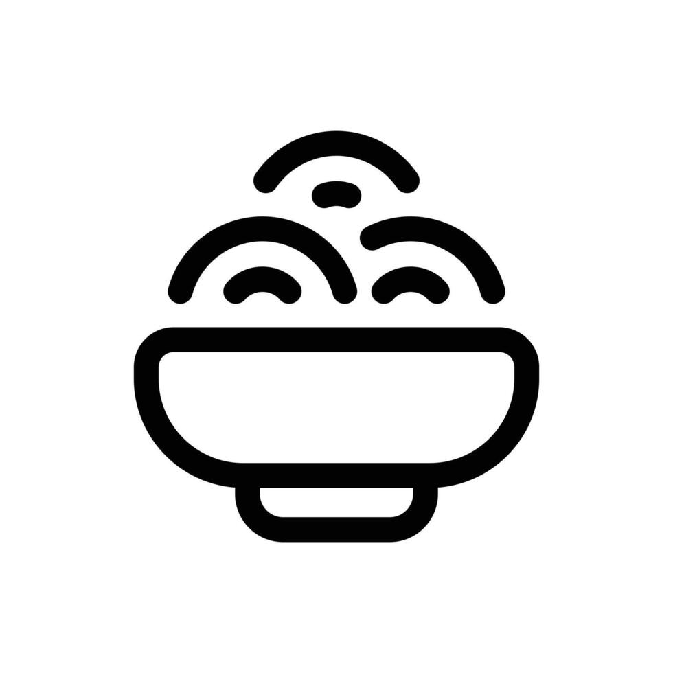 Simple Ramen icon. The icon can be used for websites, print templates, presentation templates, illustrations, etc vector