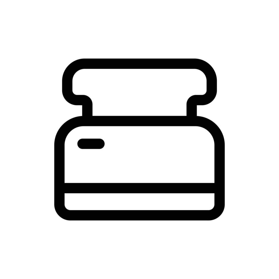 Simple Toaster icon. The icon can be used for websites, print templates, presentation templates, illustrations, etc vector