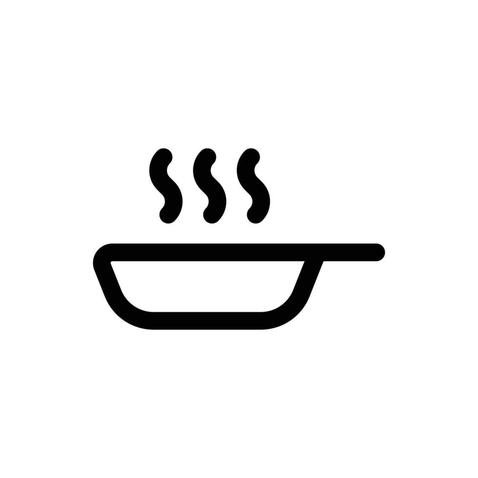 Simple Frying Pan icon. The icon can be used for websites, print templates, presentation templates, illustrations, etc vector