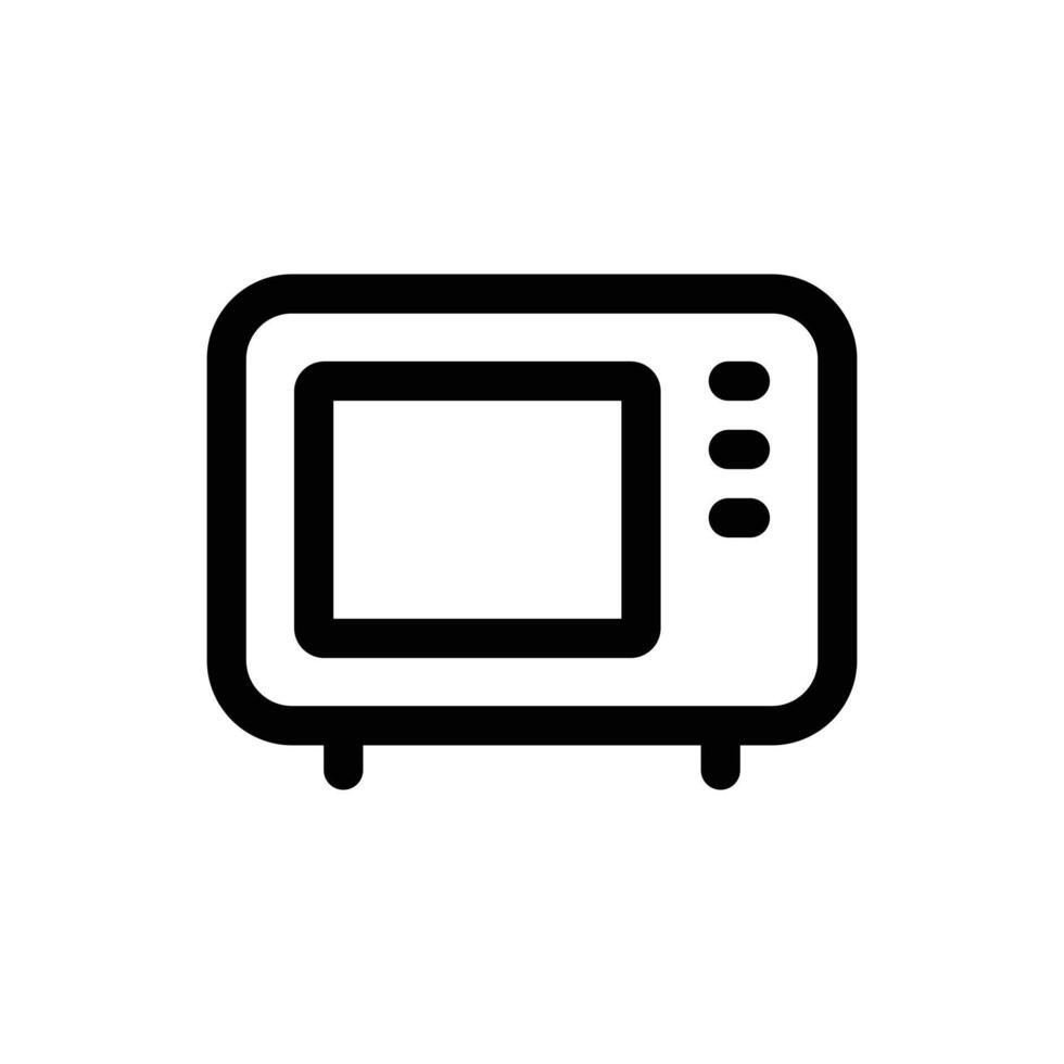 Simple Microwave icon. The icon can be used for websites, print templates, presentation templates, illustrations, etc vector