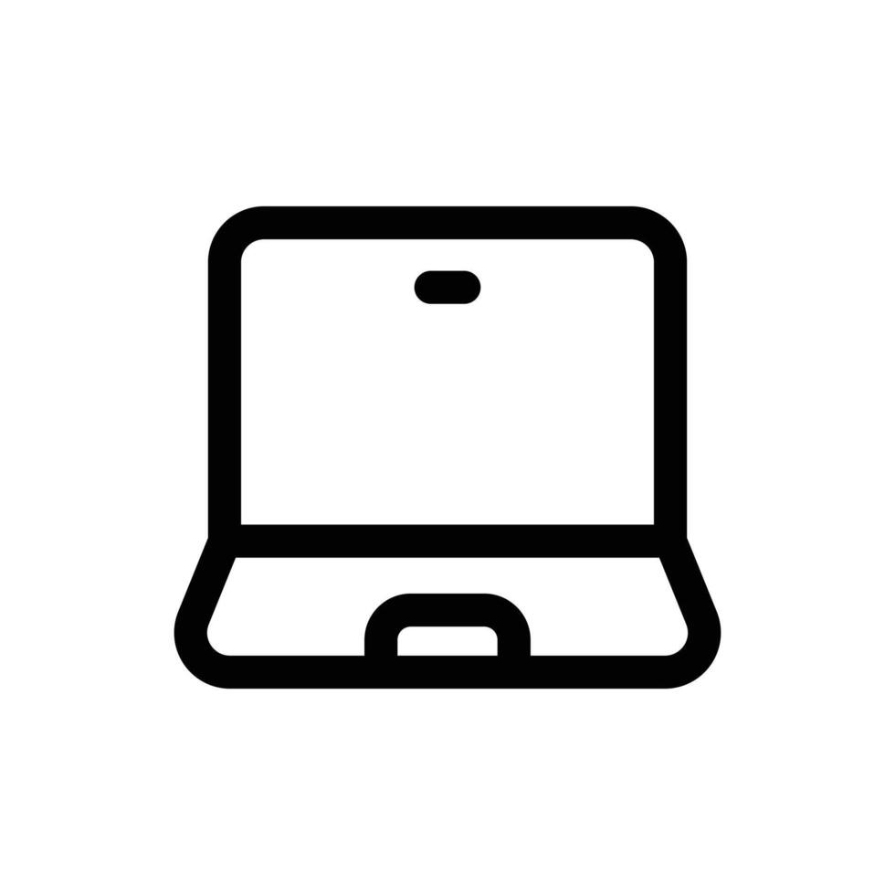 Simple Laptop icon. The icon can be used for websites, print templates, presentation templates, illustrations, etc vector