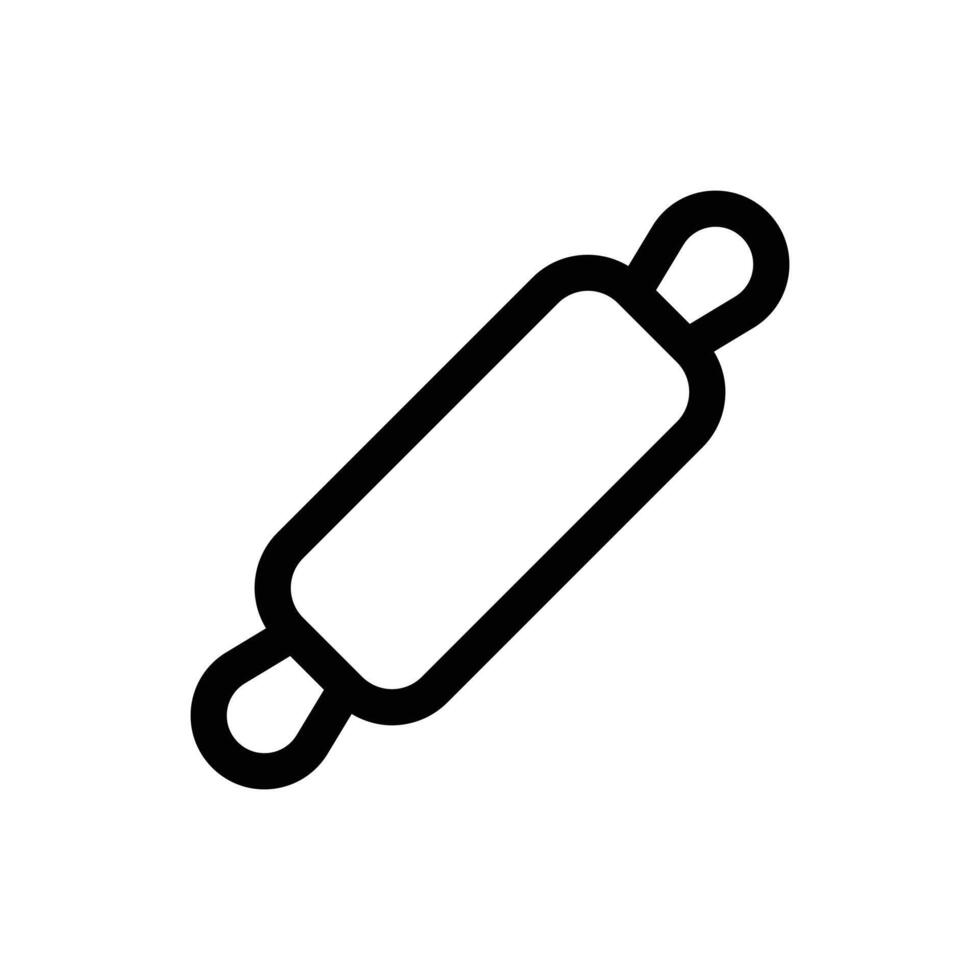 Simple Rolling Pin icon. The icon can be used for websites, print templates, presentation templates, illustrations, etc vector