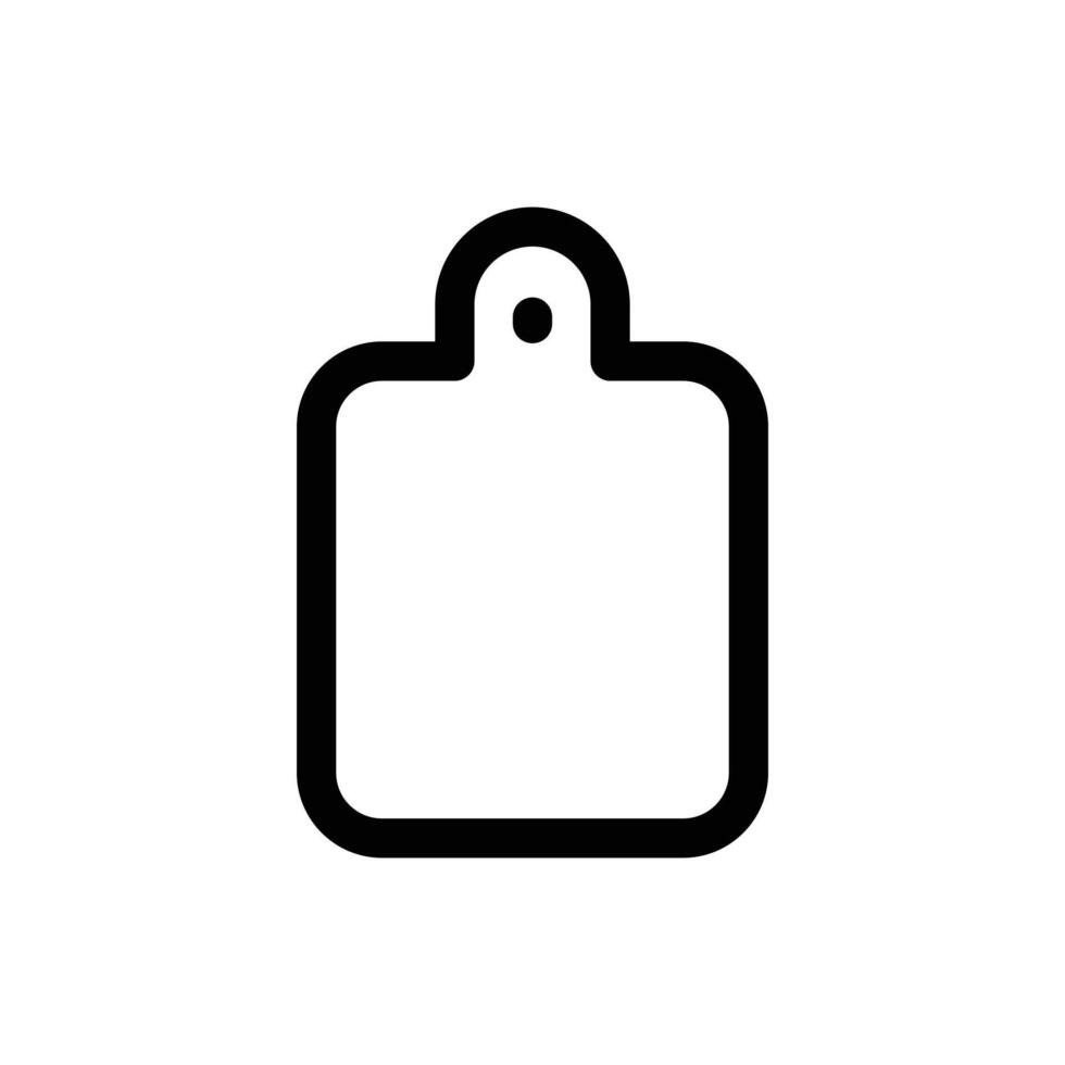 Simple Cutting Board icon. The icon can be used for websites, print templates, presentation templates, illustrations, etc vector