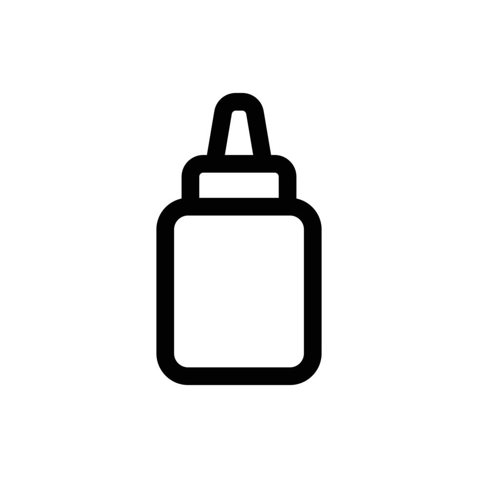 Simple Ketchup Bottle icon. The icon can be used for websites, print templates, presentation templates, illustrations, etc vector