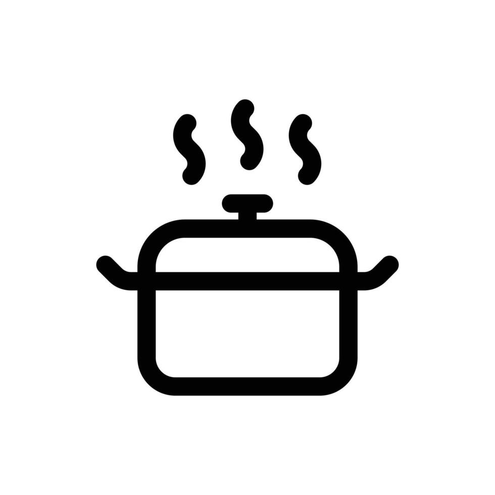 Simple Pot icon. The icon can be used for websites, print templates, presentation templates, illustrations, etc vector