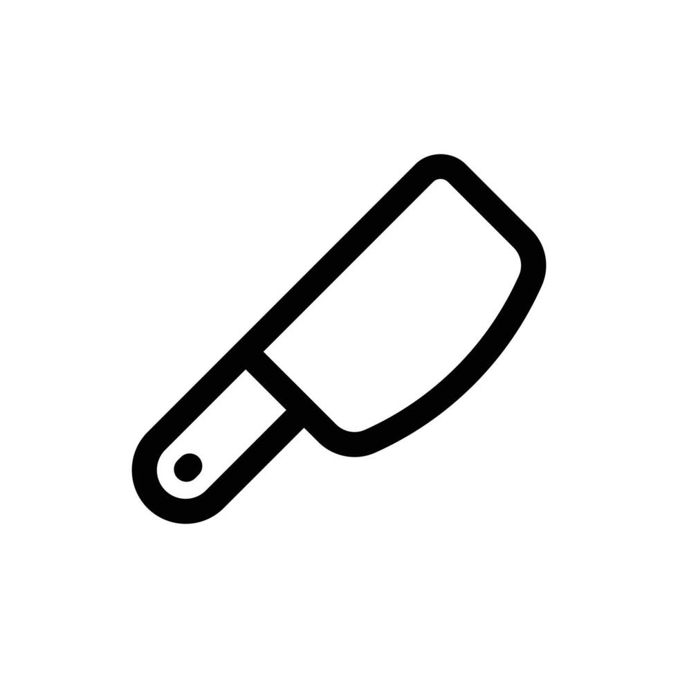 sencillo cuchilla de carnicero icono. el icono lata ser usado para sitios web, impresión plantillas, presentación plantillas, ilustraciones, etc vector