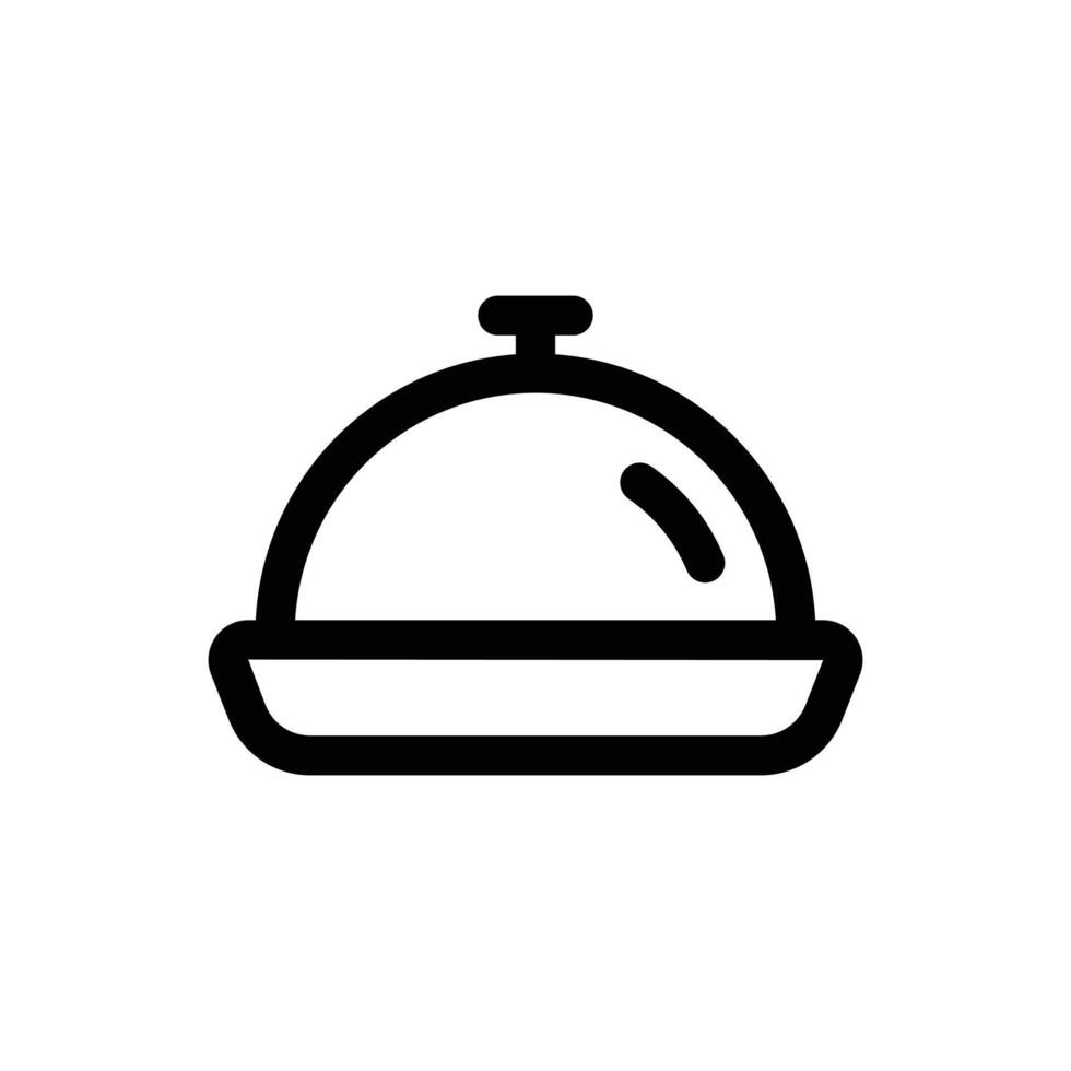 Simple Food Tray icon. The icon can be used for websites, print templates, presentation templates, illustrations, etc vector