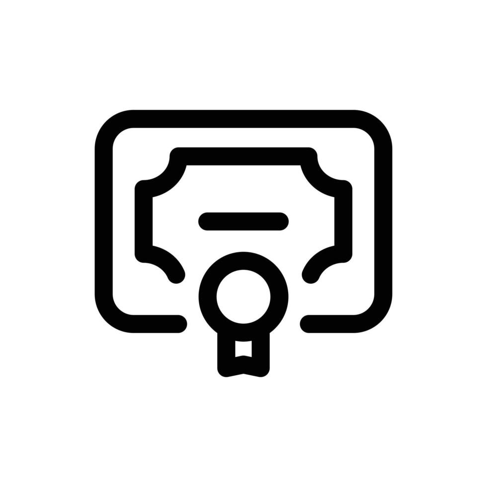 Simple Diploma icon. The icon can be used for websites, print templates, presentation templates, illustrations, etc vector