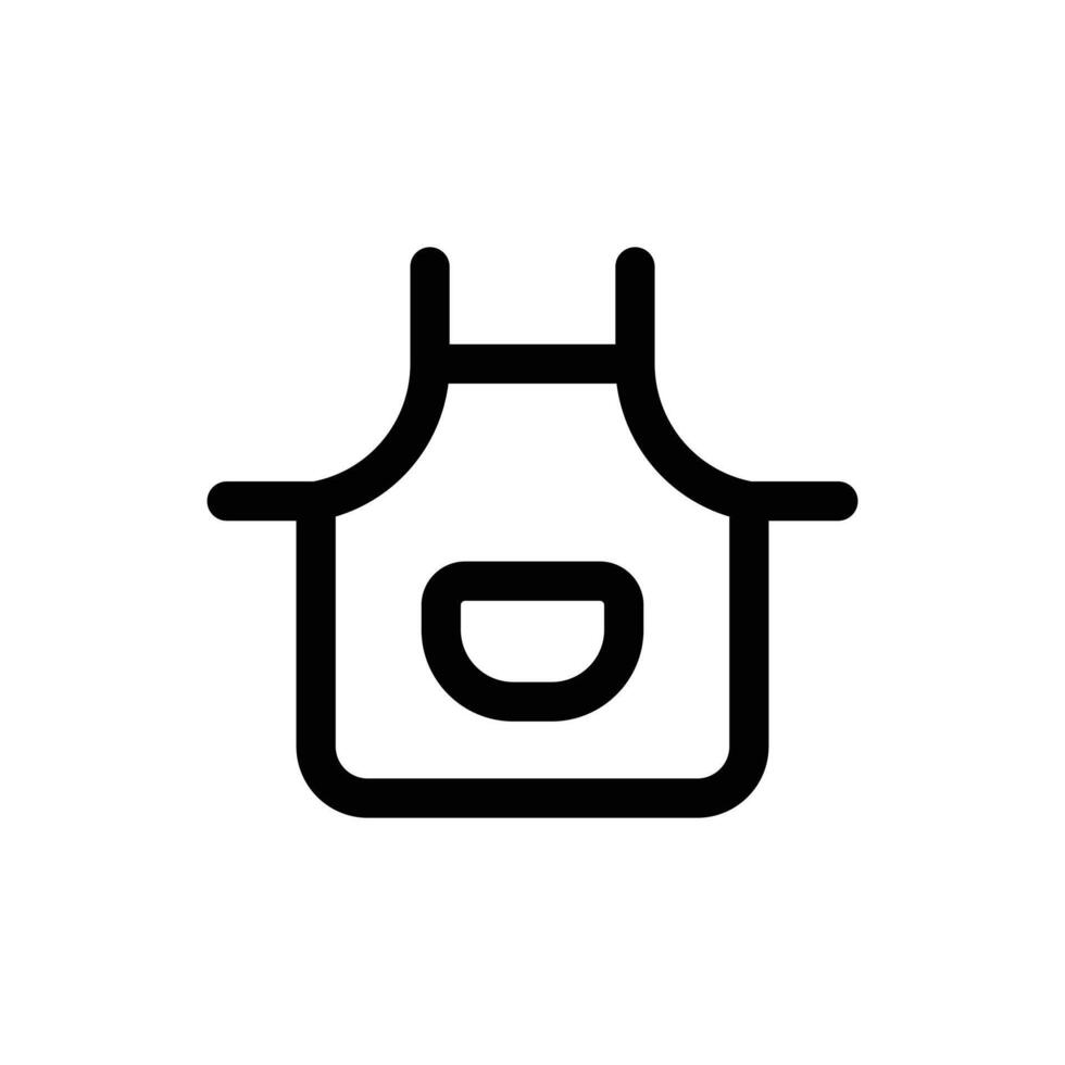 Simple Apron icon. The icon can be used for websites, print templates, presentation templates, illustrations, etc vector