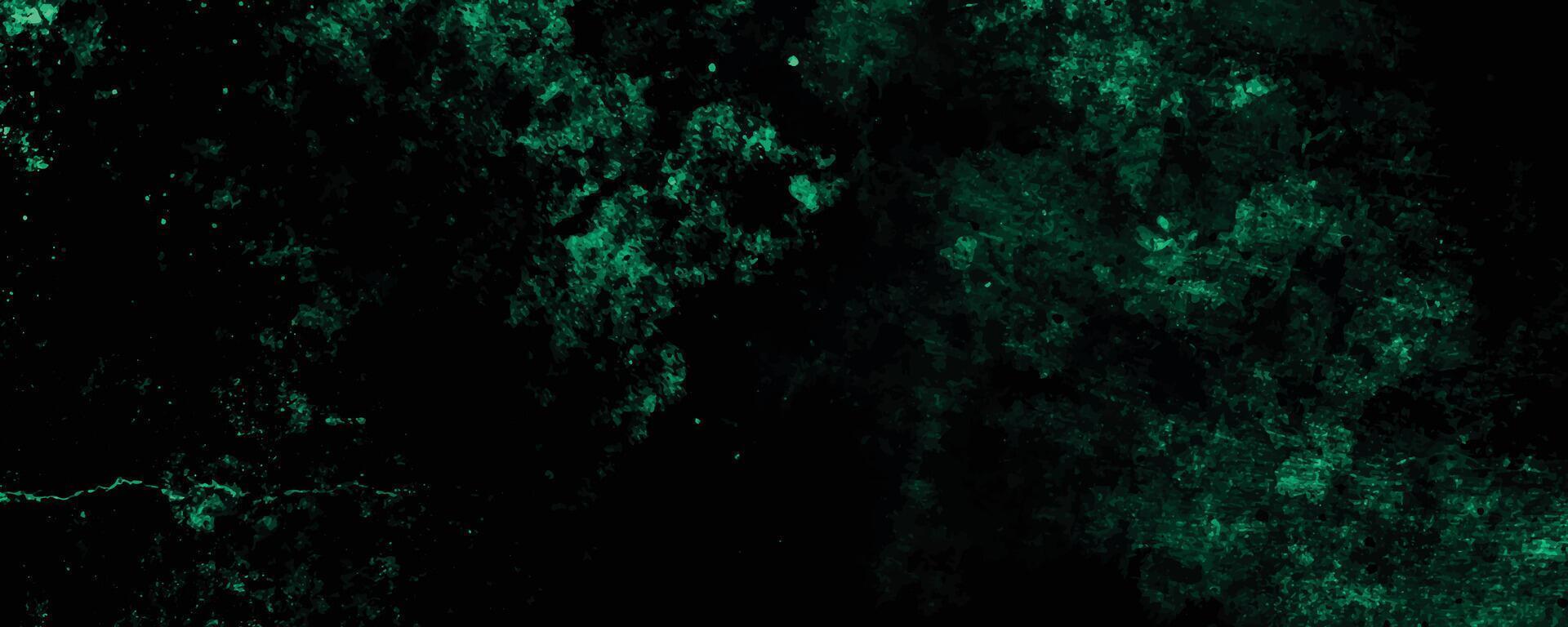 rasguño grunge urbano fondo, afligido verde grunge textura en un oscuro antecedentes vector