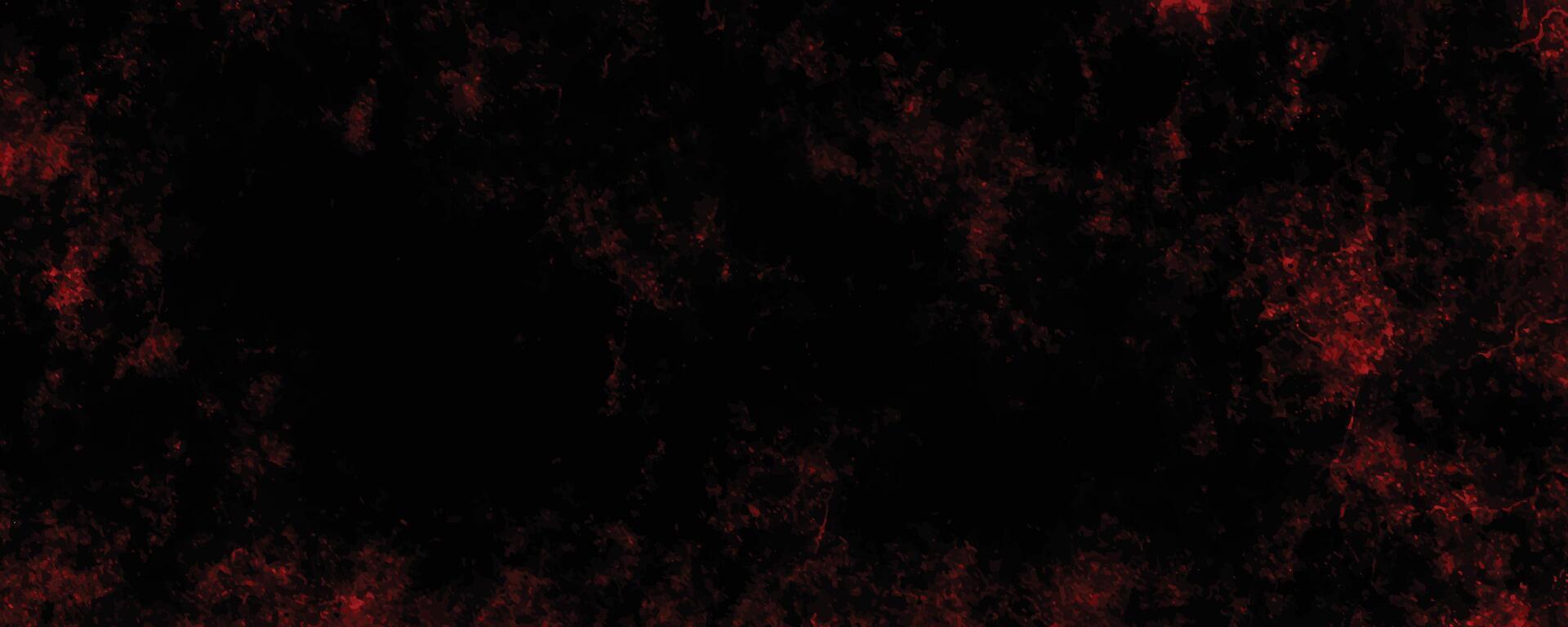 Distressed red grunge texture on a dark background vector