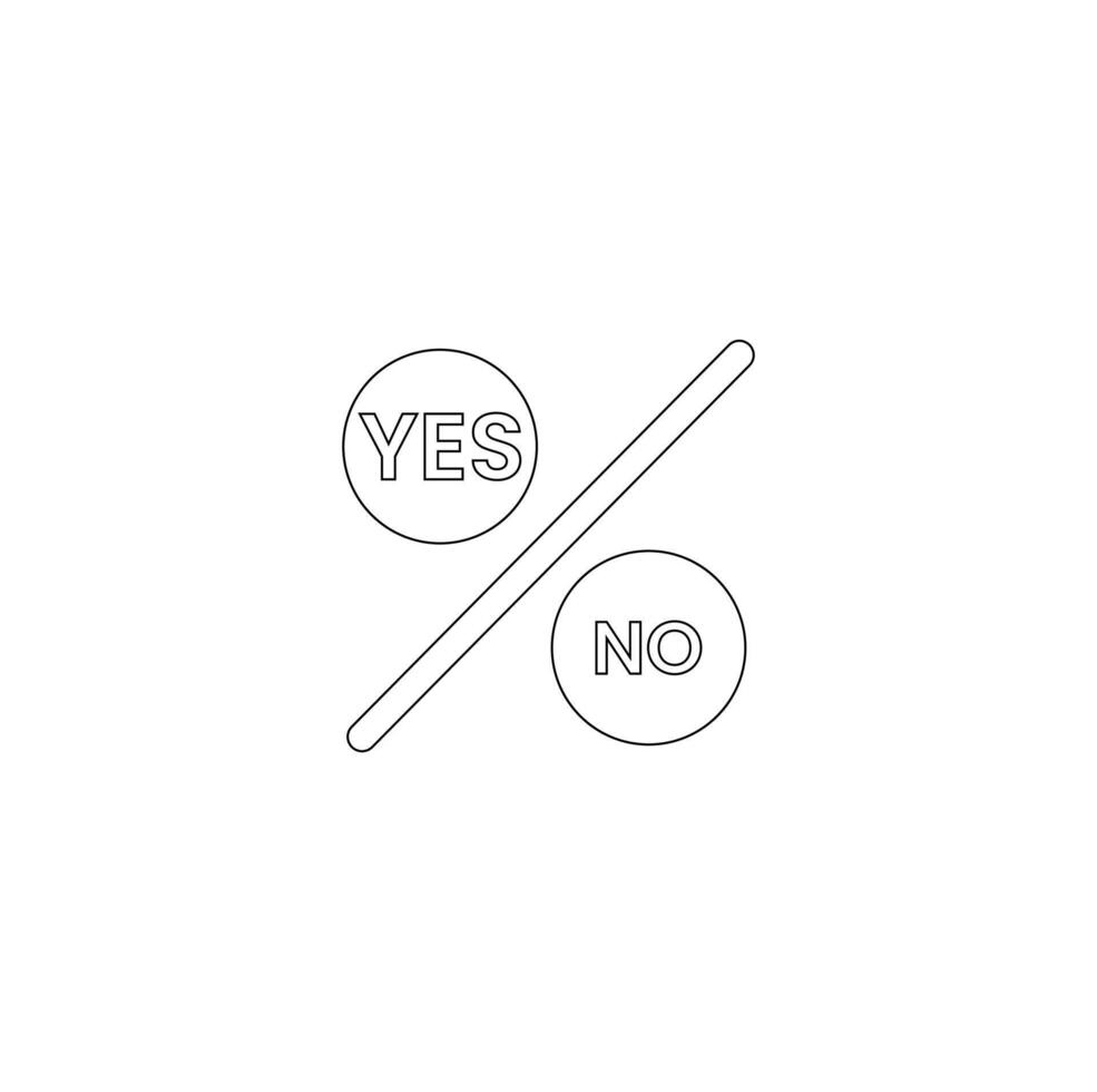 Continuous one line drawing of a vote ballot box. illustration. Election concept . fingerprint icon with check mark. vector
