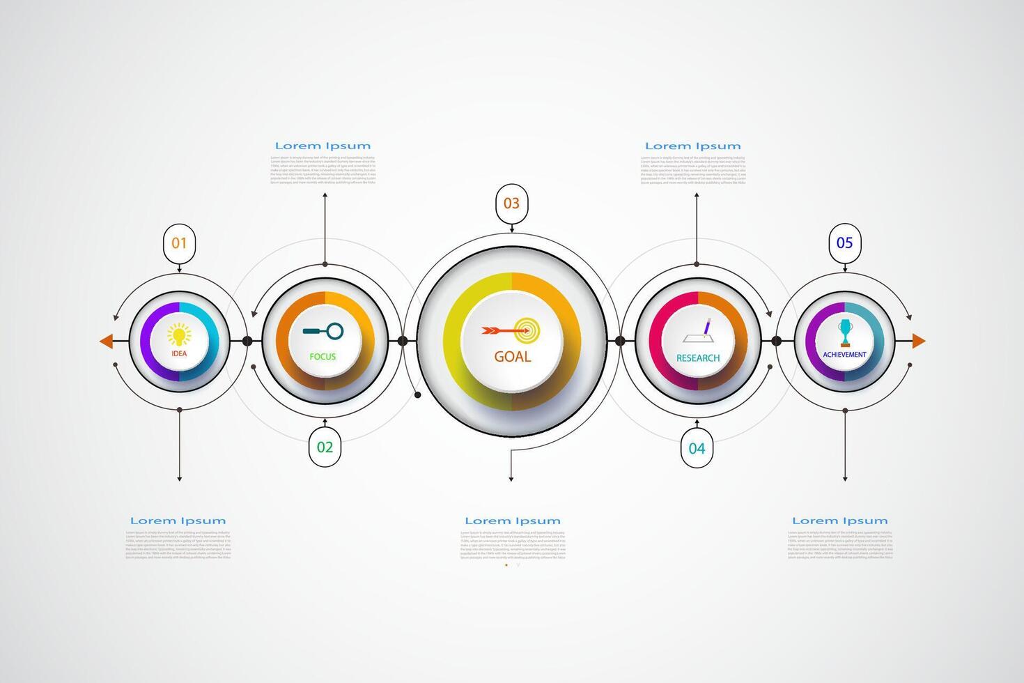 infographic business design template vector