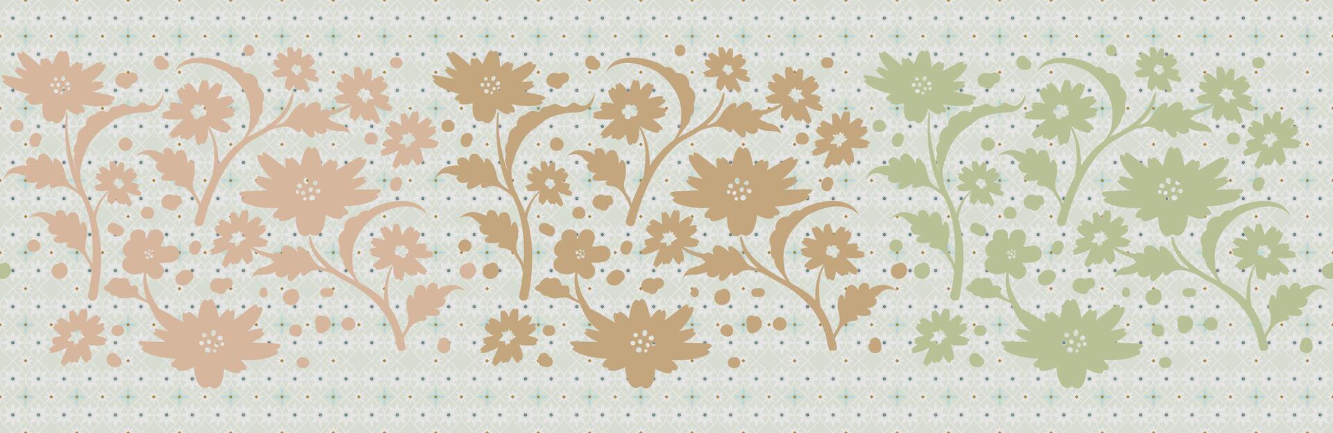Pattern india seamless oriental vintage indian arabia gray background. vector
