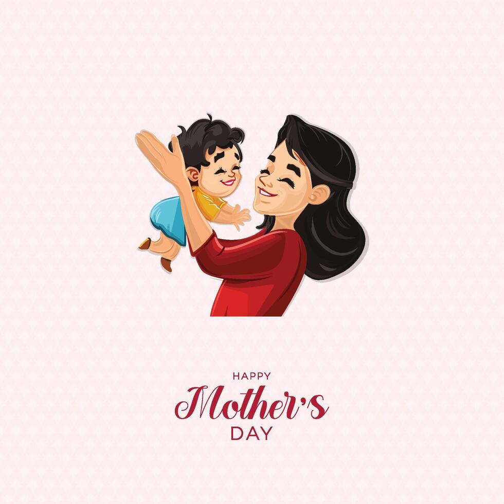 Mother's Day, post, card. Mothers Day poster, Modern color design. Social Media post. mom vector