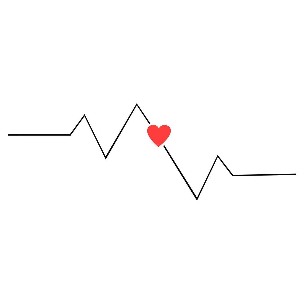 cordiograma de un hombre en amor vector