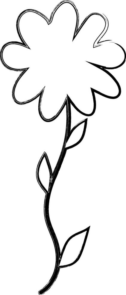Flower doodle summer design banner. vector