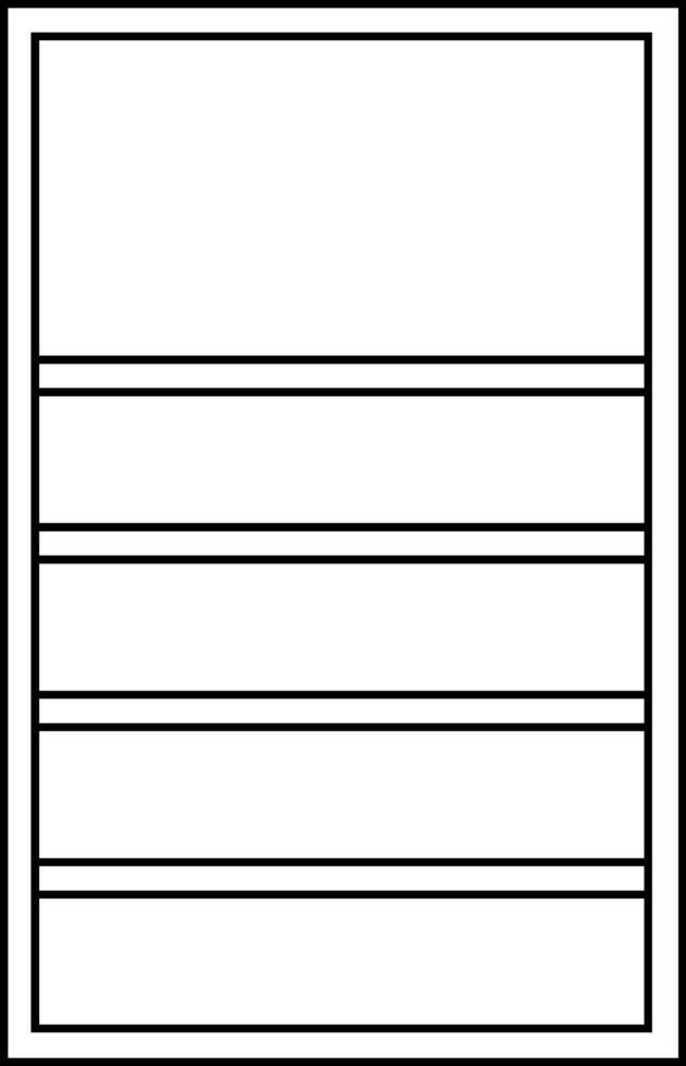 Shelf for books and various materials. vector