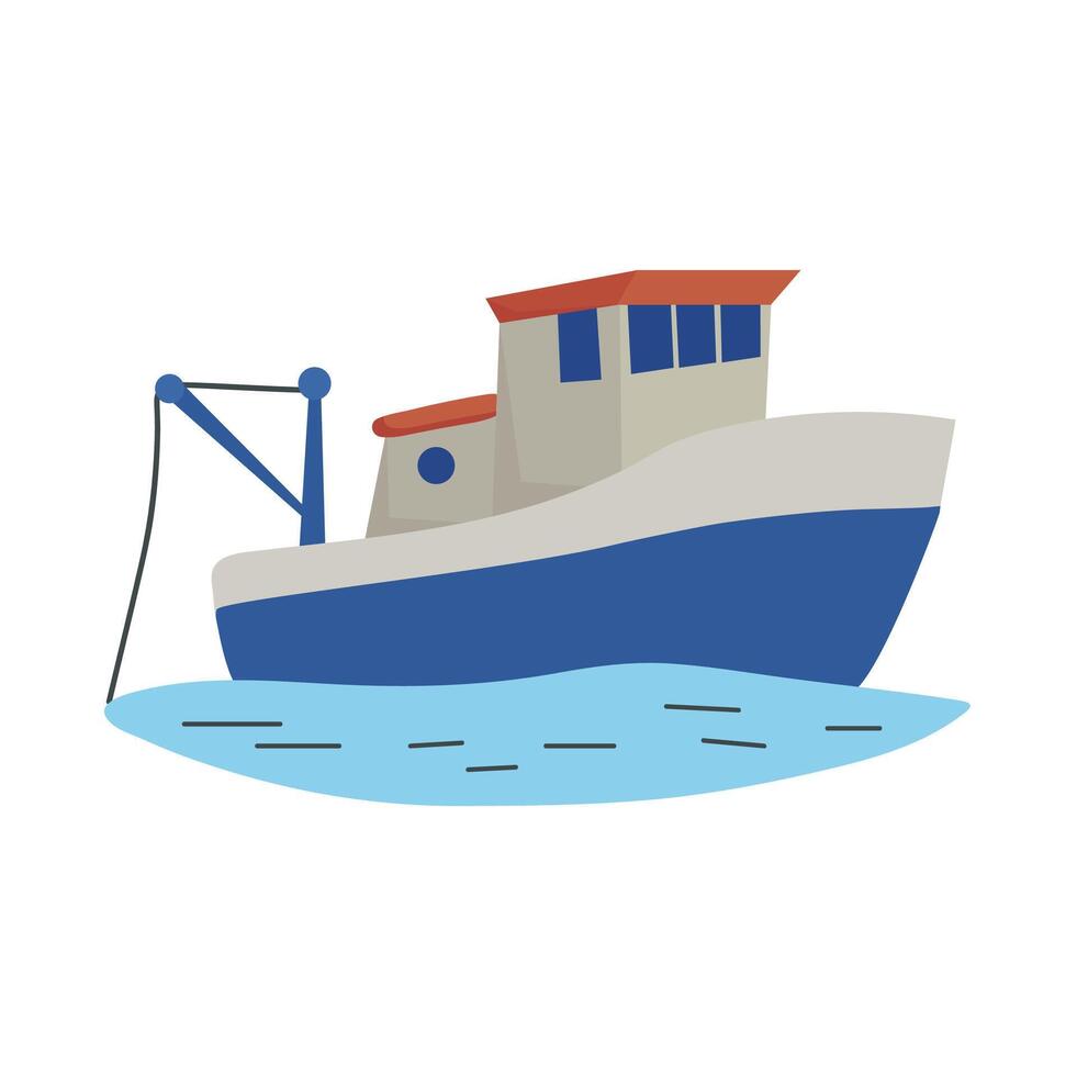 pescar barco icono clipart avatar logotipo aislado ilustración vector