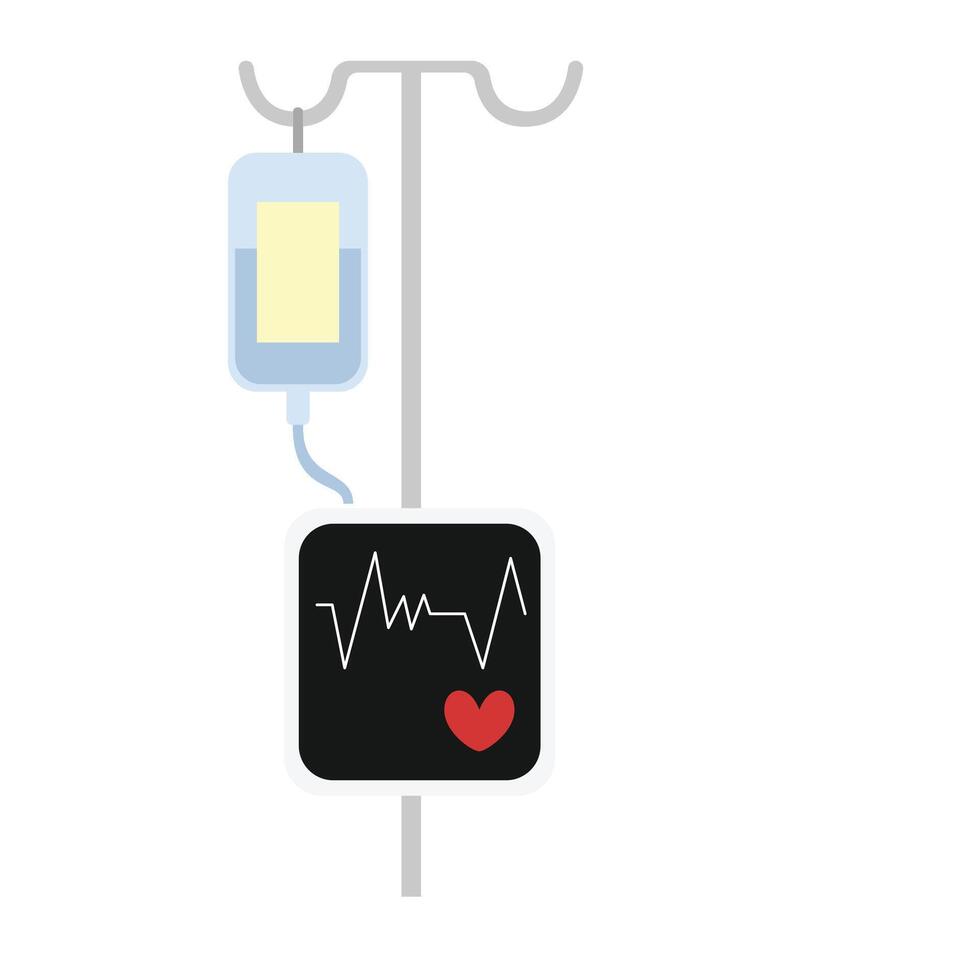 liquid and health monitor vector