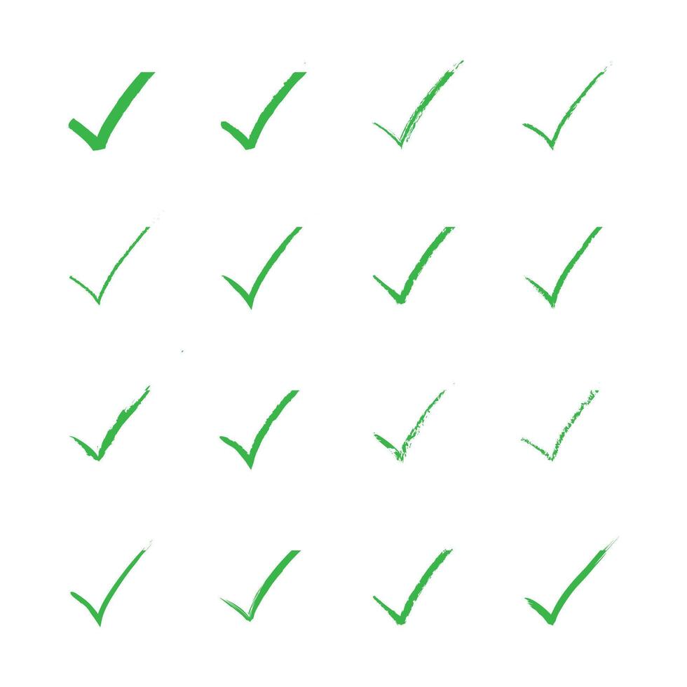 Modifiable Checkmark Templates vector