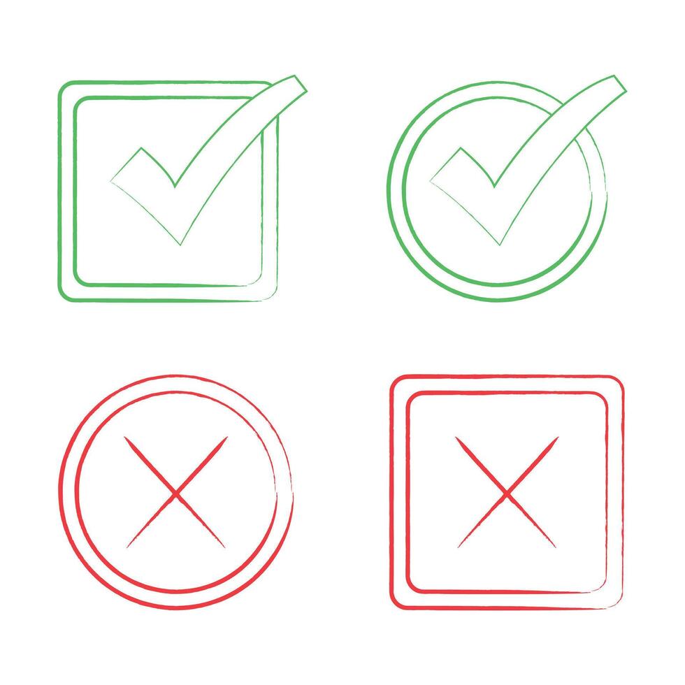 Modifiable Checkmark Templates vector