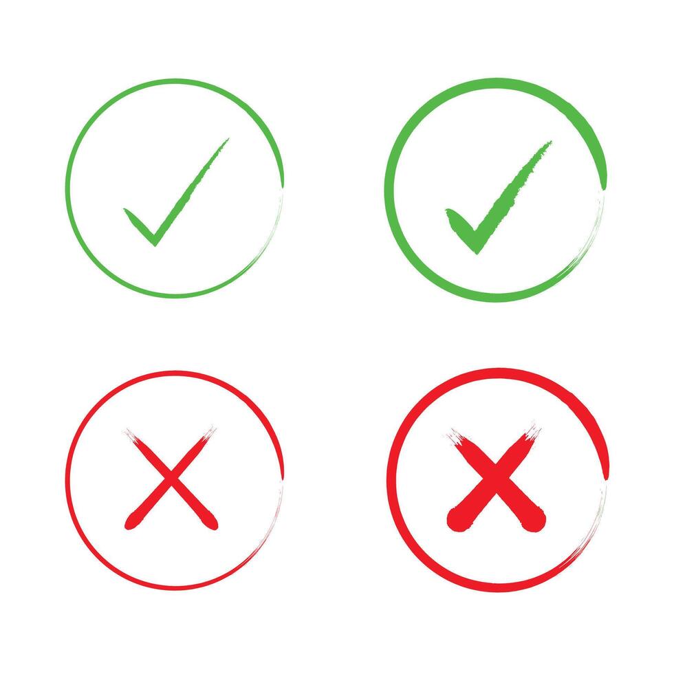 Modifiable Checkmark Templates vector