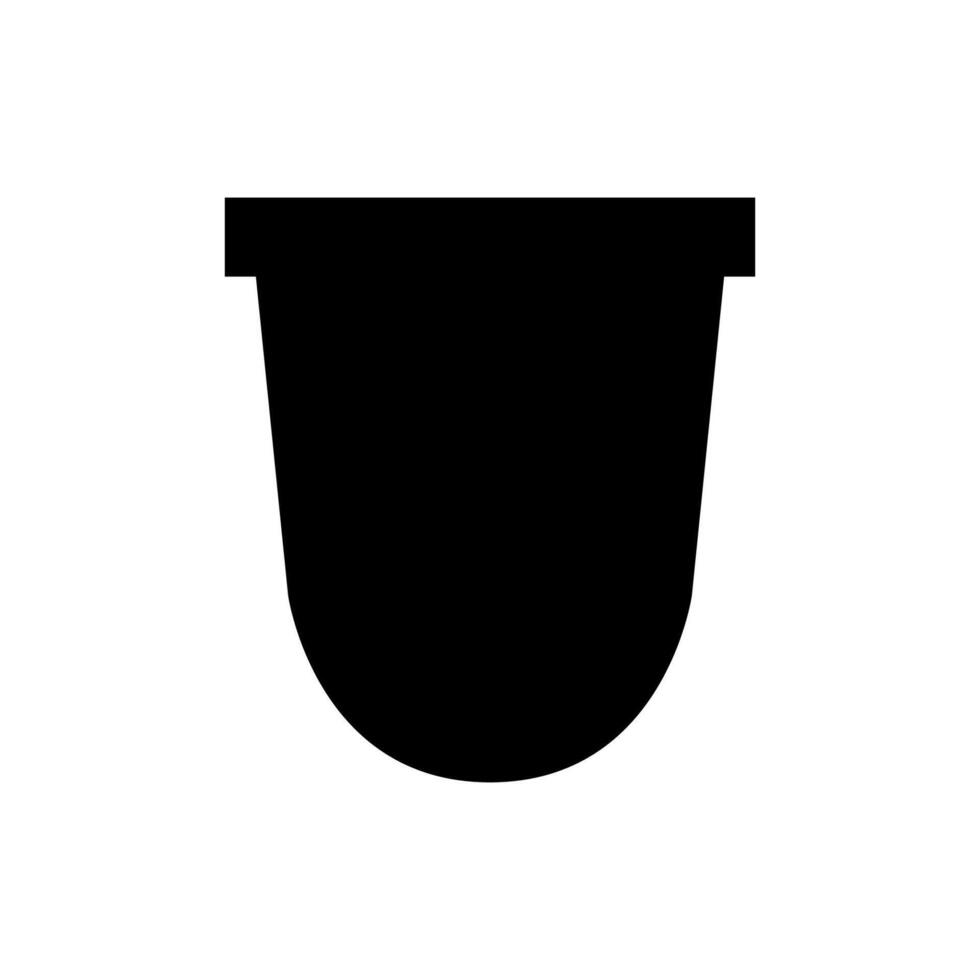 Coffee capsule icon on white background vector